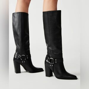 Steve Madden Black Heeled Boots